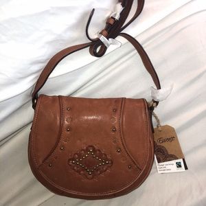 Brown Leather Crossbody Purse